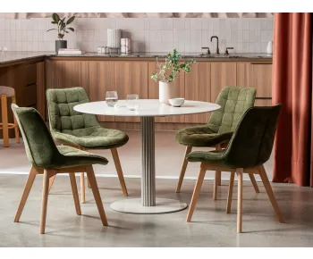 Amalfi Dining Table Grigio/ Matte Tofu
