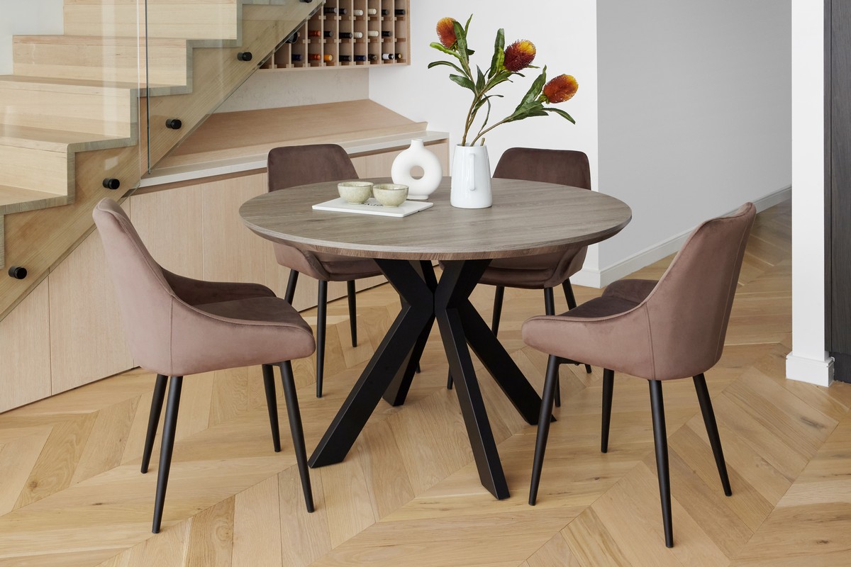 Atlas Dining Table Grey Oak buy in Australia Vetro