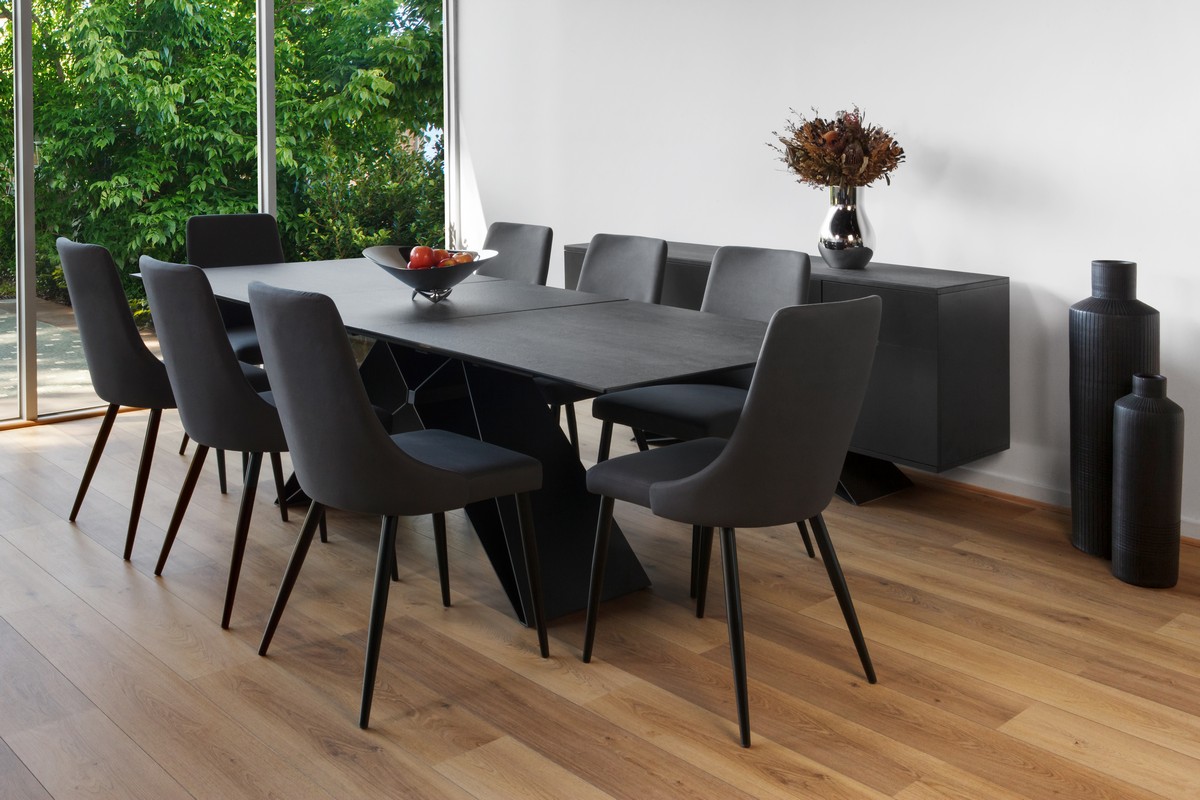 Otto Extension Dining Table Shadow Grey buy in Australia Vetro