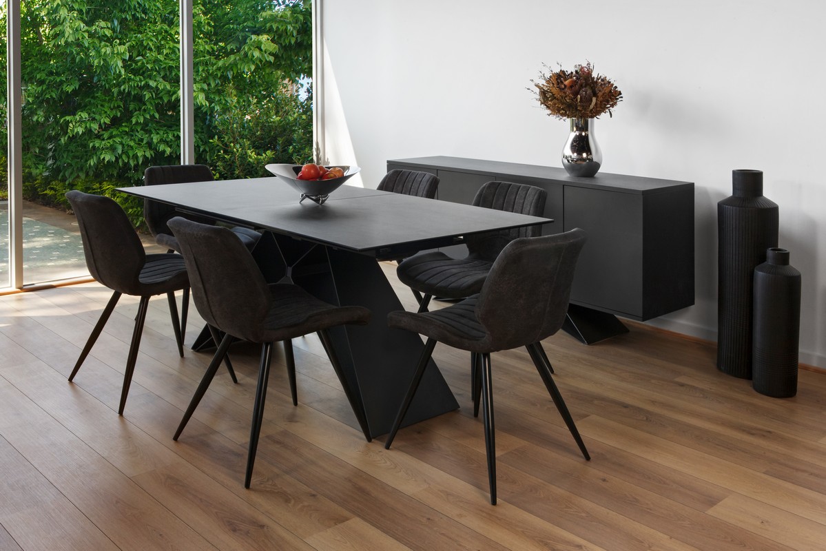 Otto Extension Dining Table Shadow Grey buy in Australia Vetro