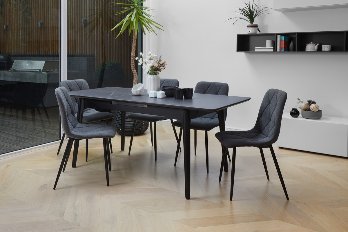 Nikita Extension Dining Table Bulgarian Grey Buy In Australia - Vetro