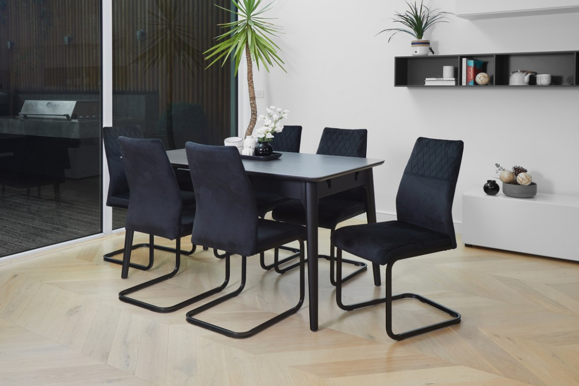 Nikita Extension Dining Table Bulgarian Grey buy in Australia - Vetro