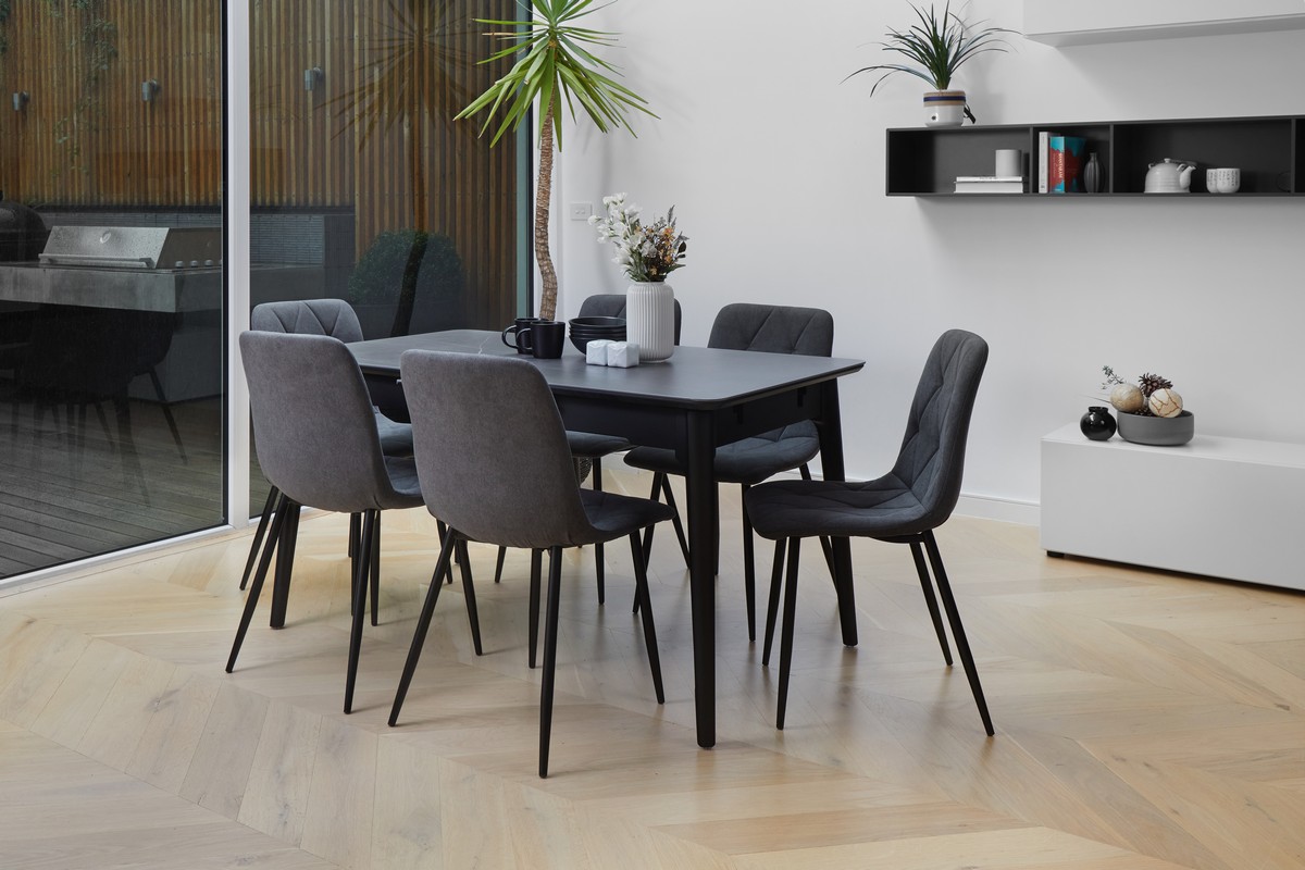 Nikita Extension Dining Table Bulgarian Grey buy in Australia - Vetro