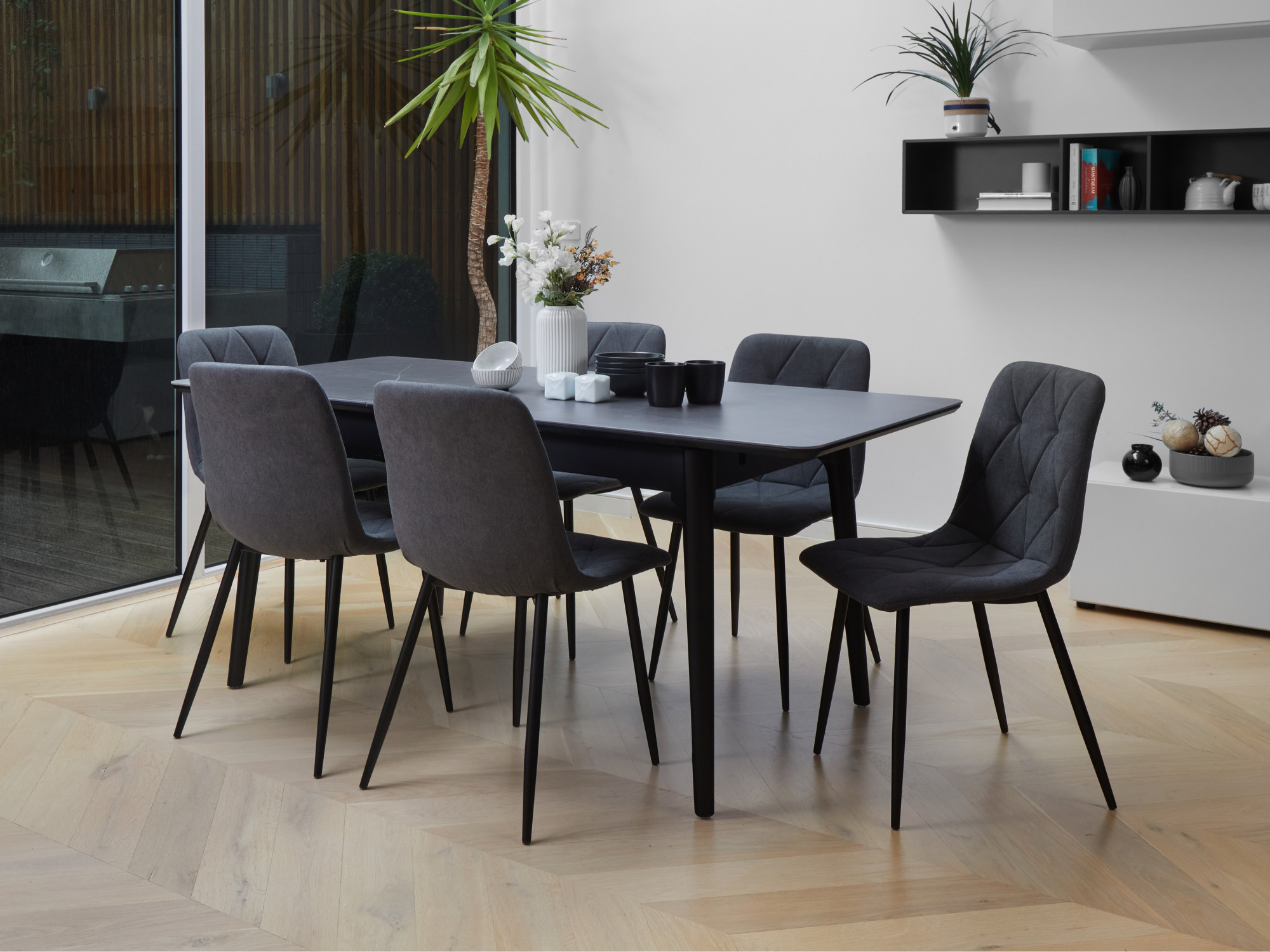 Nikita Extension Dining Table Bulgarian Grey buy in Australia - Vetro